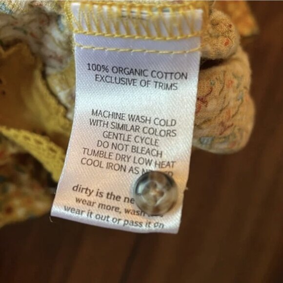 Toad&Co Manzana Ruffle Tank Top XL in Pollen Small Floral Print - Picture 5 of 9